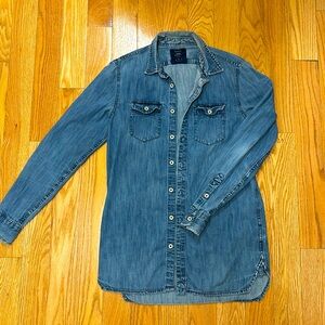 Men’s Bershka Long Denim Shirt